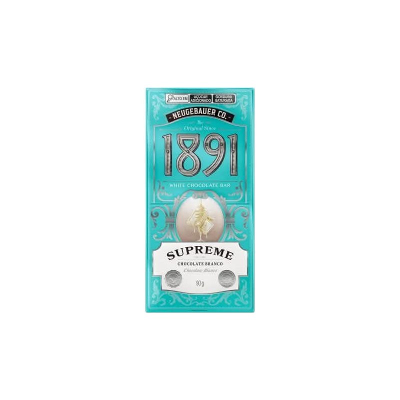 TABLETE 1891 SUPRE BRANCO DP10X90GR CX/4
