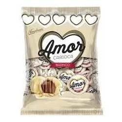 BOMBOM AMOR CARIOCA BRANCO 500GR CX/12