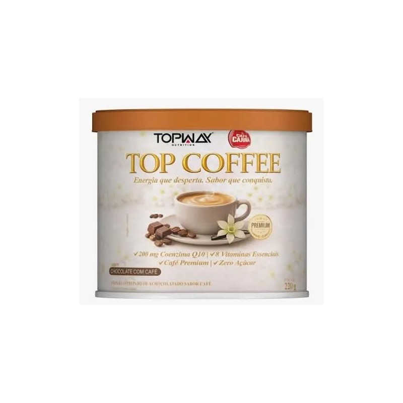 TOPWAY TOPCOFFEE CHOCOL C/CAFE 220G CX/6