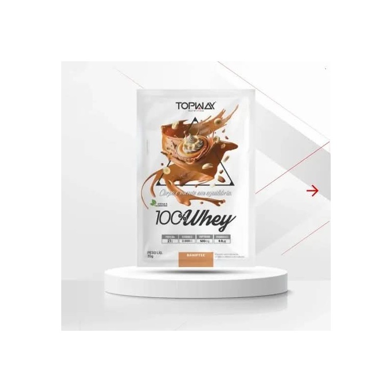TOPWAY WHEY 100% BANOFFE 10X35G CX/80