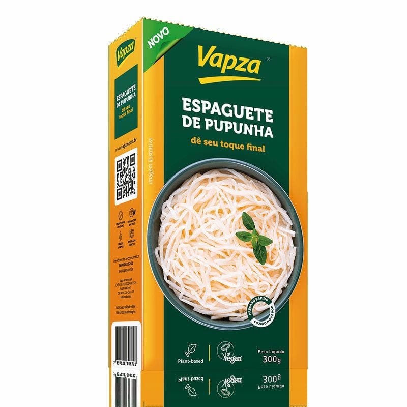 VAPZA ESPAGUETE DE PUPUNHA 300G CX/12