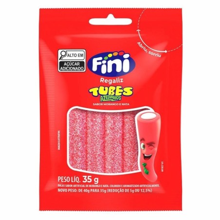 FINI TUBES MORANGO CITRICO 10X35GR CX/12