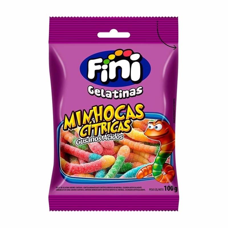 FINI BALA GELAT MINHOCAS CIT 80GR CX/12