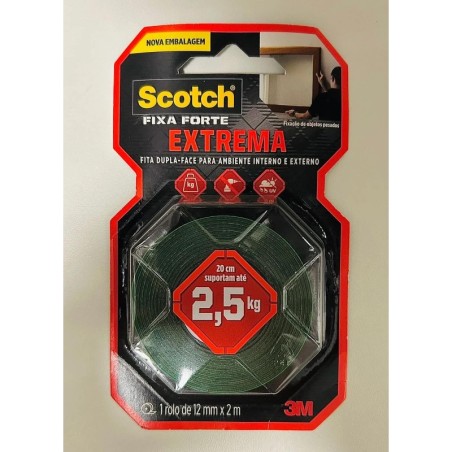 FITA FIXA FORTE EXTREME 12MMX2M CX12
