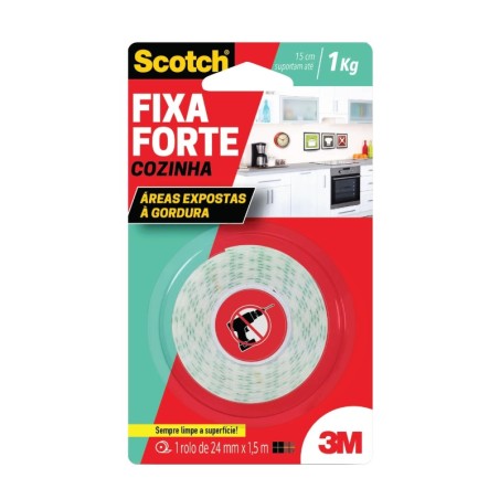 FITA FIXA FORTE COZINHA 24MMX1,5M CX12