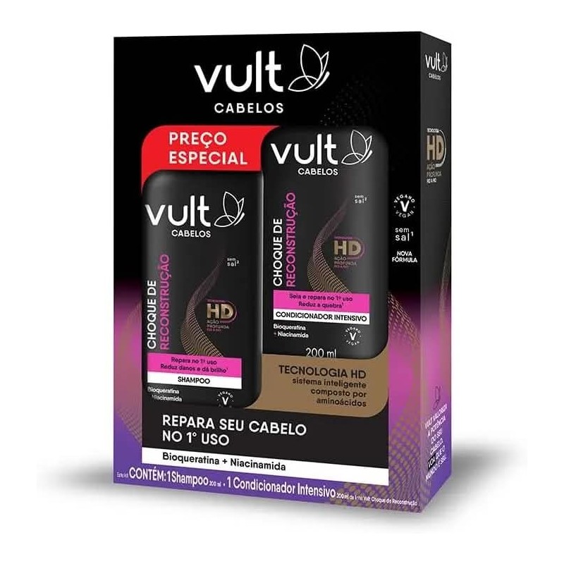 VULT CHOQUE RECONST PACK SHAMP/COND CX/8