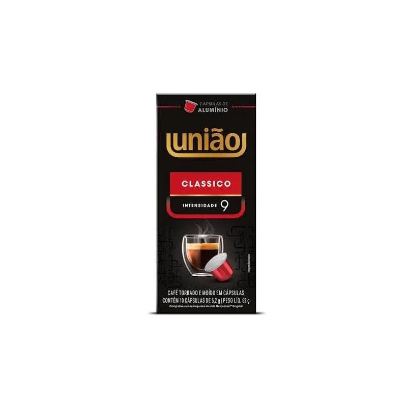 CAFE UNIAO CAPSULA CLASSICO 10X52G CX10