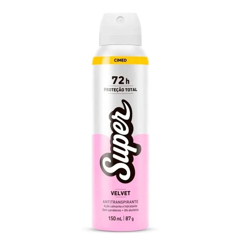 SUPER DESODORANTE VELVET 150ML CX/12