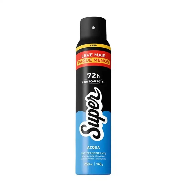 SUPER DESODORANTE ACQUA 250ML CX/12