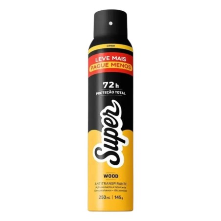 SUPER DESODORANTE WOOD 250ML CX/12