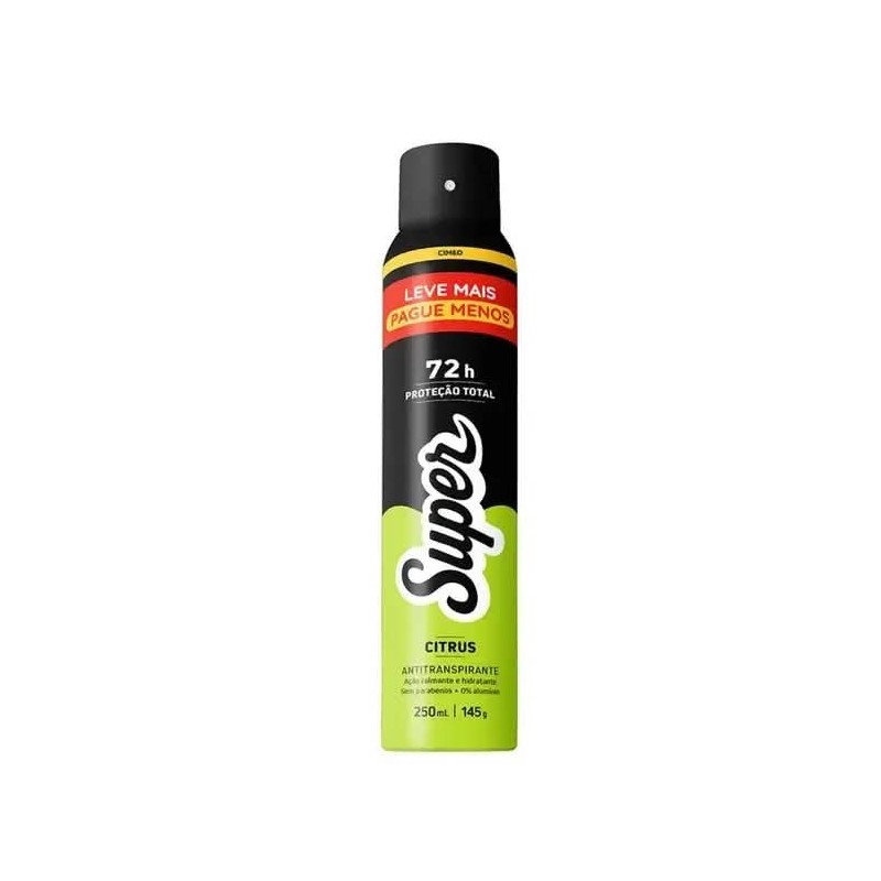 SUPER DESODORANTE CITRUS 250ML CX/12
