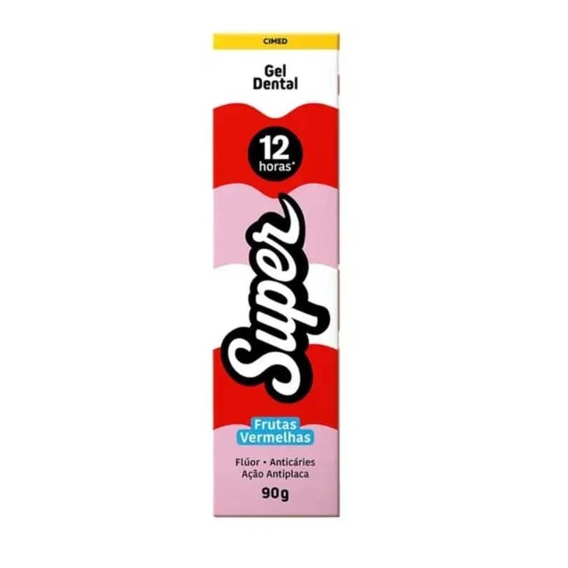 SUPER GEL DENTAL FRUT VERM 90G CX/72