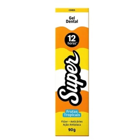 SUPER GEL DENTAL FRUT TROP 90G CX/72