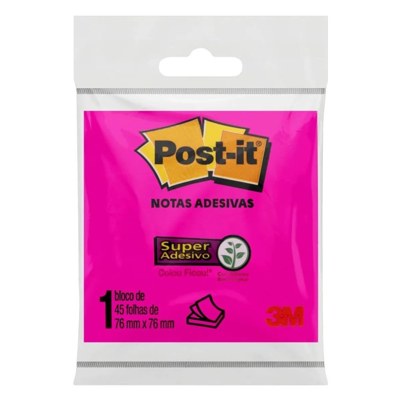 3M POST-IT ROSA 45F CX/12