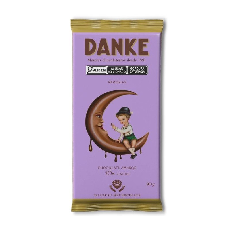 DANKE BARRA FLOW 70% CHOC DP14X90GR CX/6