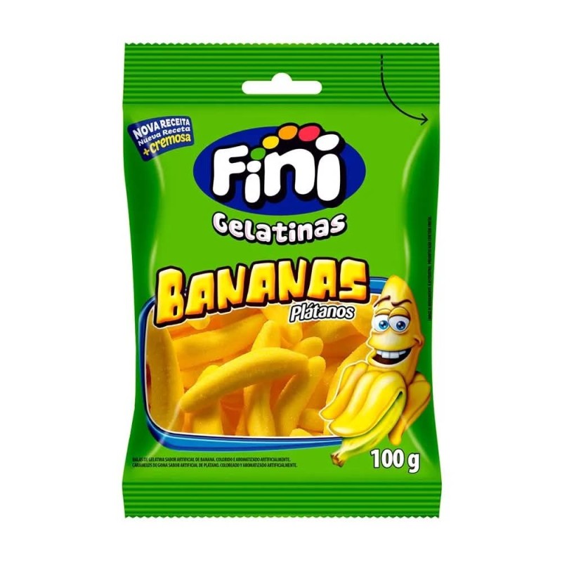 FINI BALA GELATINAS BANANAS 80GR CX/12