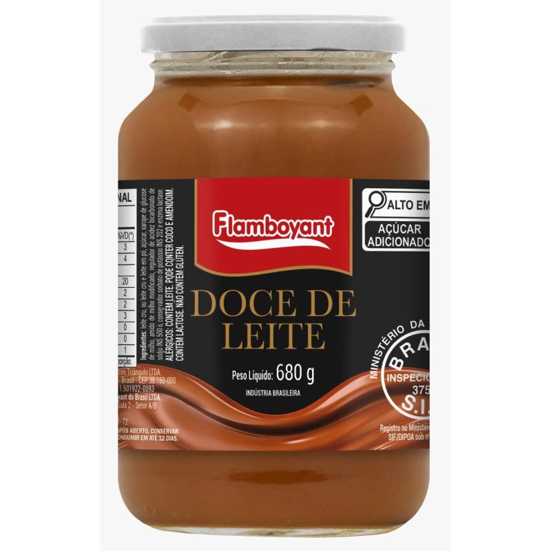 FLAMB D.LEITE VIDRO 680GR CX/15