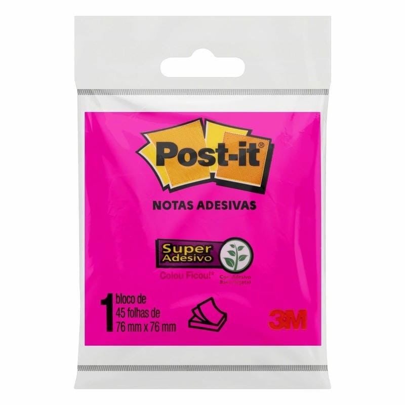 3M POST-IT ROSA 45F CX/12