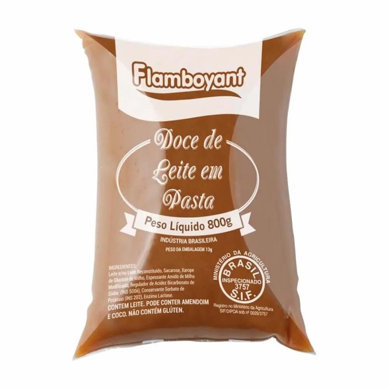 FLAMB D. LEITE PVC PURO 800 GR CX/12