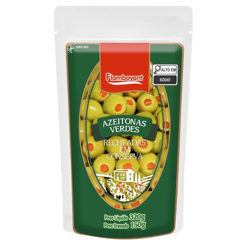 FLAMB AZEITONA VD RECH SACHE 150GR CX/24