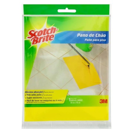 SCOTCH-BRITE PANO DE CHAO AMARELO CX30