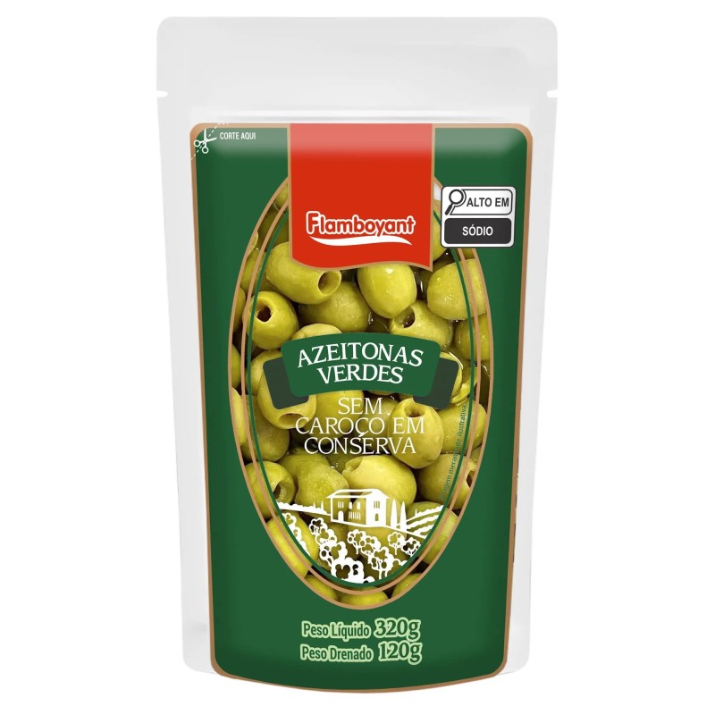 FLAMB AZEITONA VD S/C SACHE 120GR CX/24