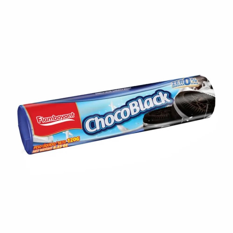 FLAMB BISC RECH CHOCOBLACK 120GRS CX/30