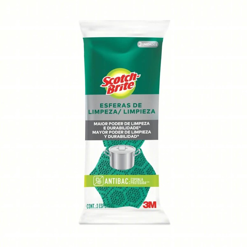 SCOTCH-BRITE ESFERAS MULT ANT C/3 CX/60
