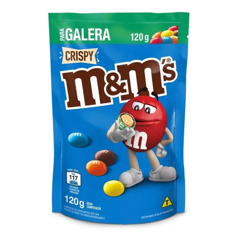 M&M'S CRISPY POUCH 120G CX24