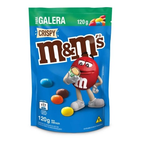 M&M'S CRISPY POUCH 120G CX24