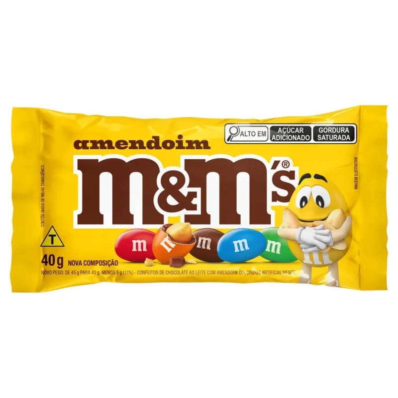 M&M'S AMENDOIM DP 18X40G CX/12