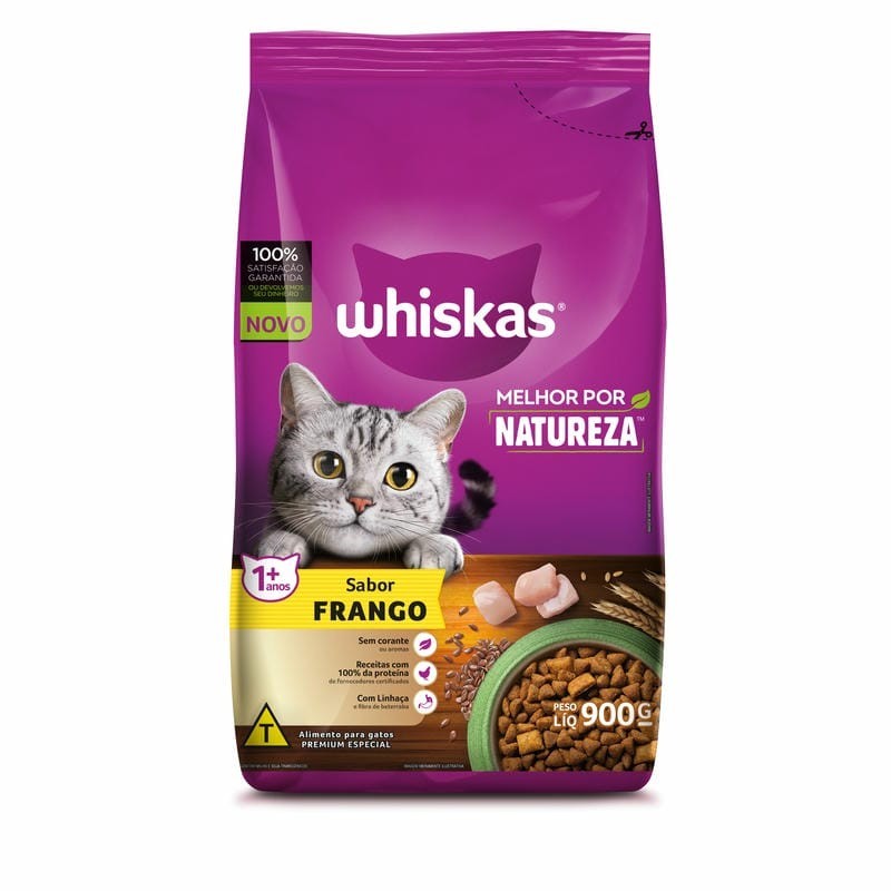 WHISKAS NATUREZA AD SALMAO 900GR FD10