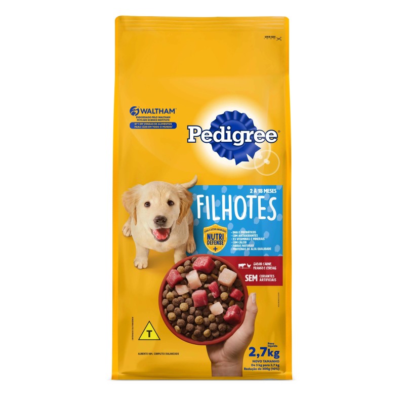 PEDIGREE DRY FILHOTES 2,7KG FD/6