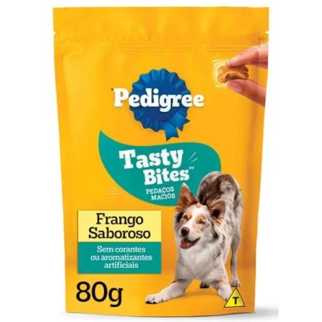 PEDIGREE TASTY BITES FRANGO 80GR CX/34