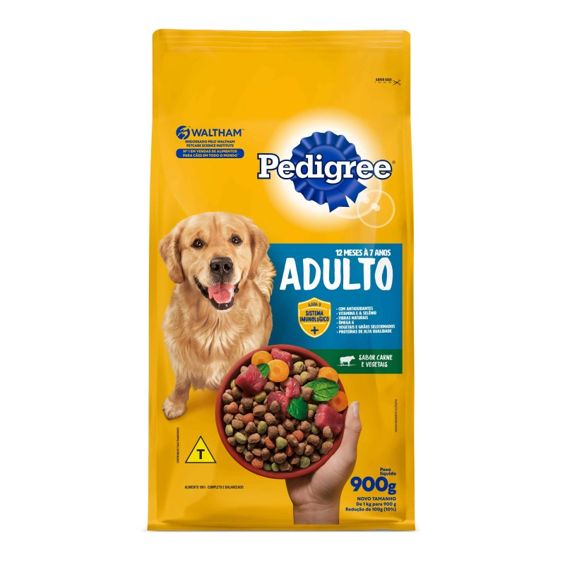 PEDIGREE DRY AD CARNE VEGET. 900GR FD/10