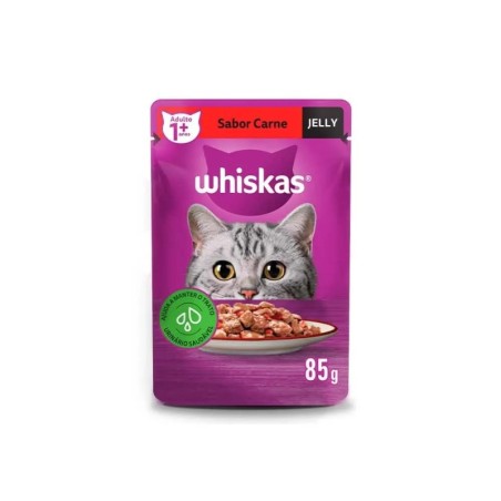 WHISKAS SC JELLY AD CARNE 20X85GR CX/2