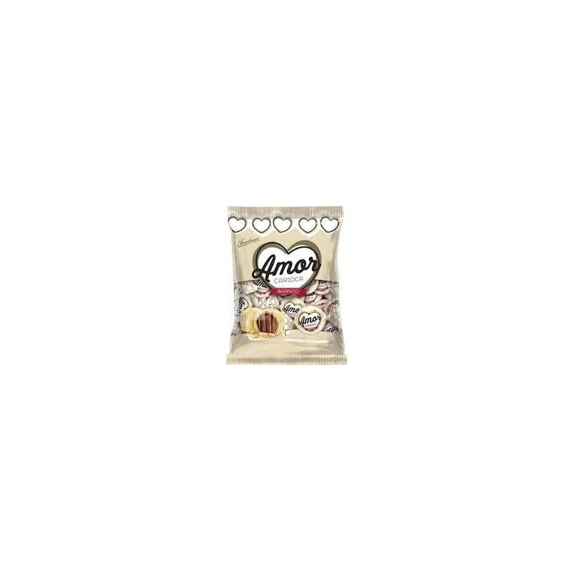 BOMBOM AMOR CARIOCA BRANCO 500GR CX/12