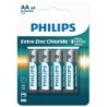 PHILIPS PILHA ZINCO AA C/4 DP12 CX/36