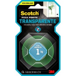 FITA FIXA FORTE TRANSPAREN. 24MMX1M CX12