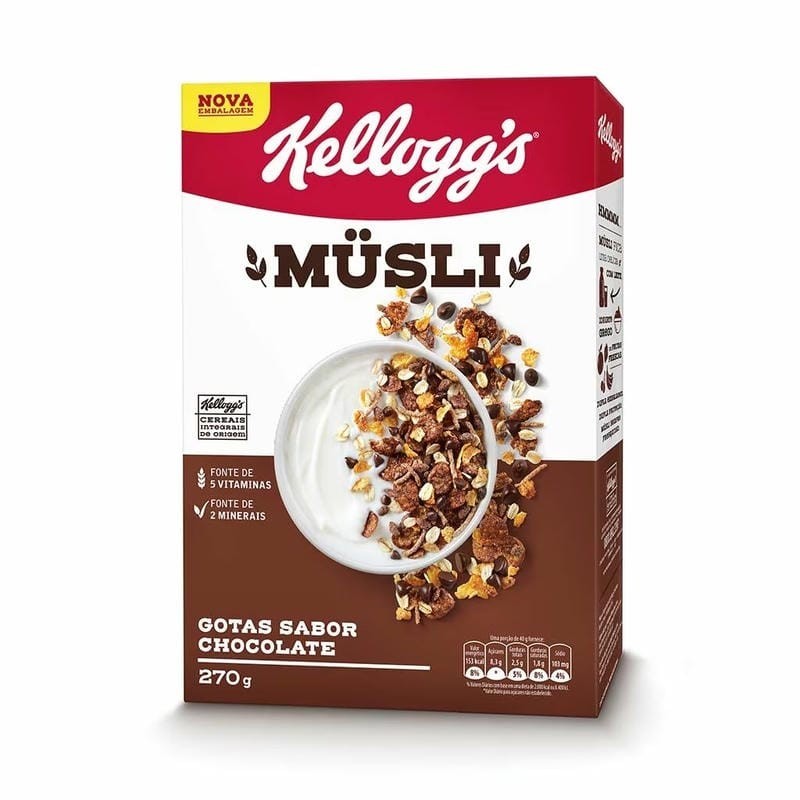 KELLOGGS MUSLI CHOCOLATE 270G CX/24