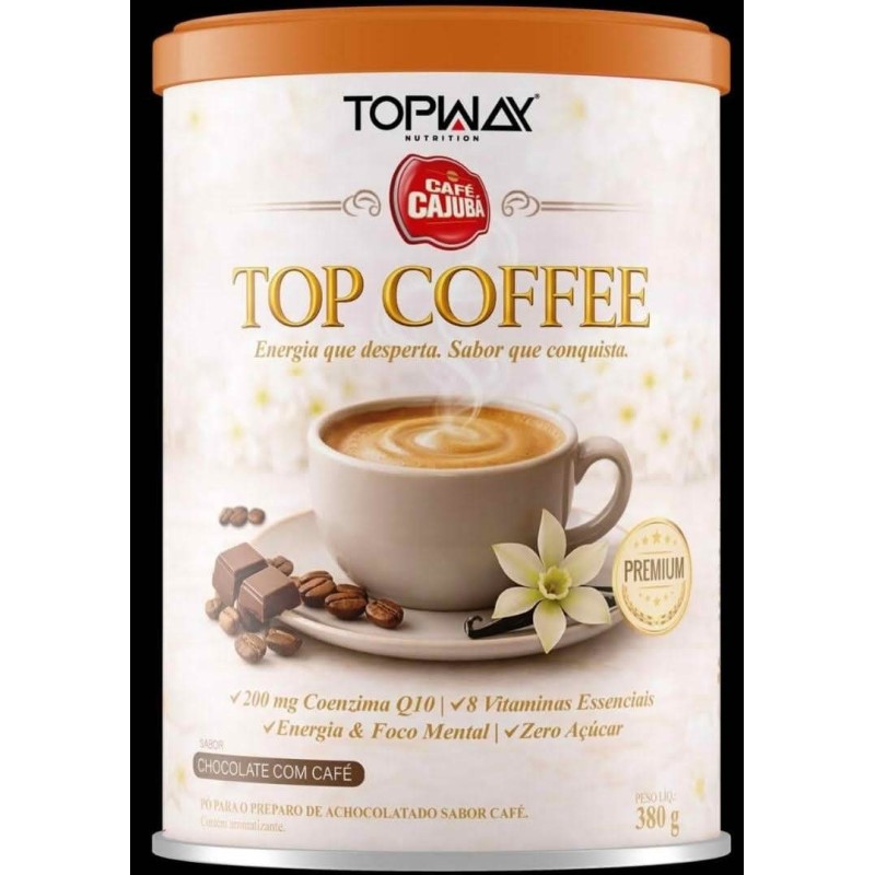 TOPWAY TOPCOFFEE CHOCOL C/CAFE 380G CX/6