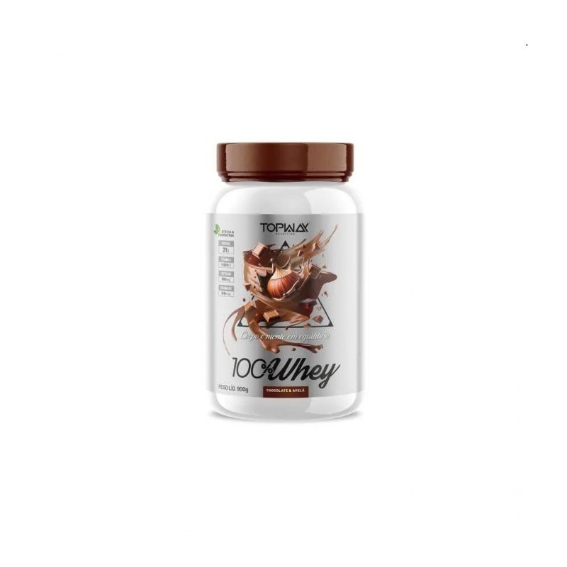 TOPWAY WHEY 100% CHOC/AVELA 900G CX/4