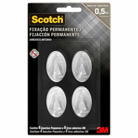 SCOTCH GANCHO TRANSPARENTE P CX/12