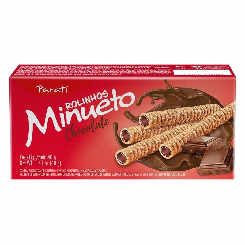 ROLINHO WAFER MINUETO CHOC 40G CX/24
