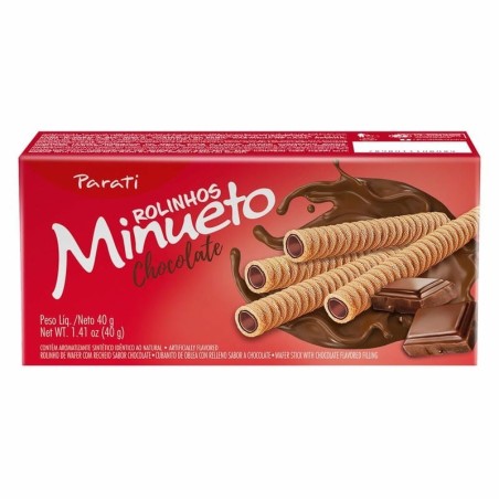 ROLINHO WAFER MINUETO CHOC 40G CX/24