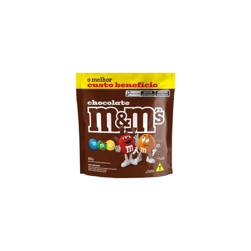 M&M'S CHOCOLATE AO LEITE 850G CX/4