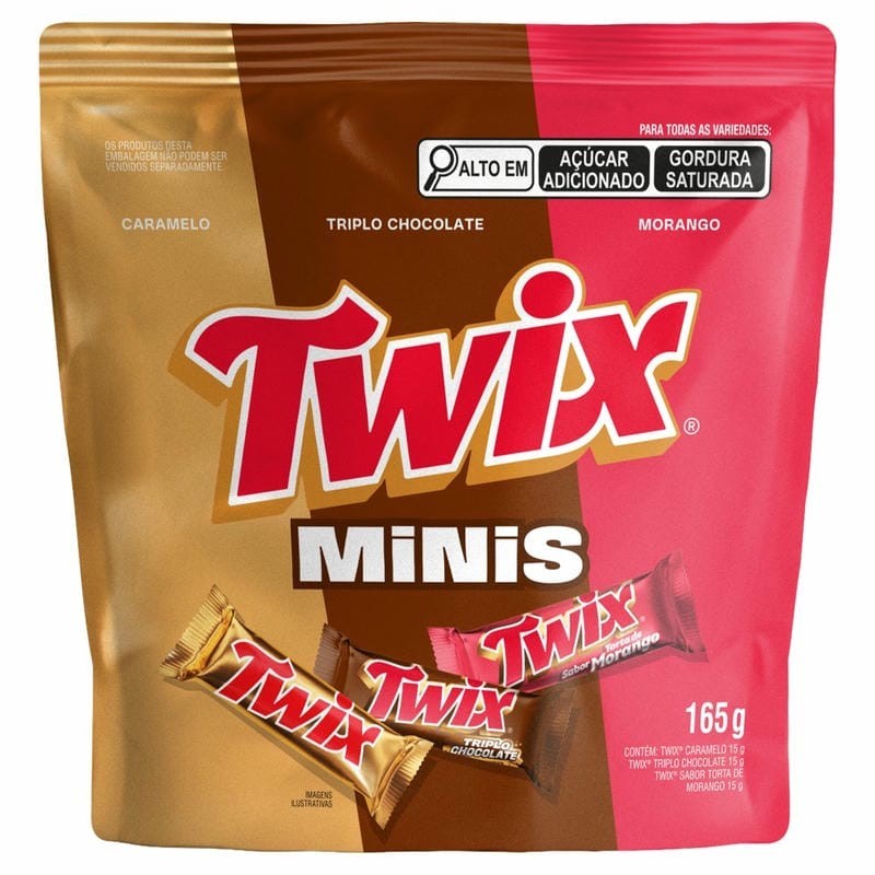 TWIX MINI VARIEDADES 165G CX/24