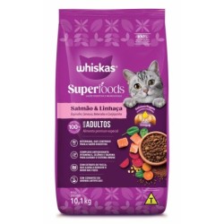 WHISKAS DRY S.FOODS AD SALMAO 10,1KG