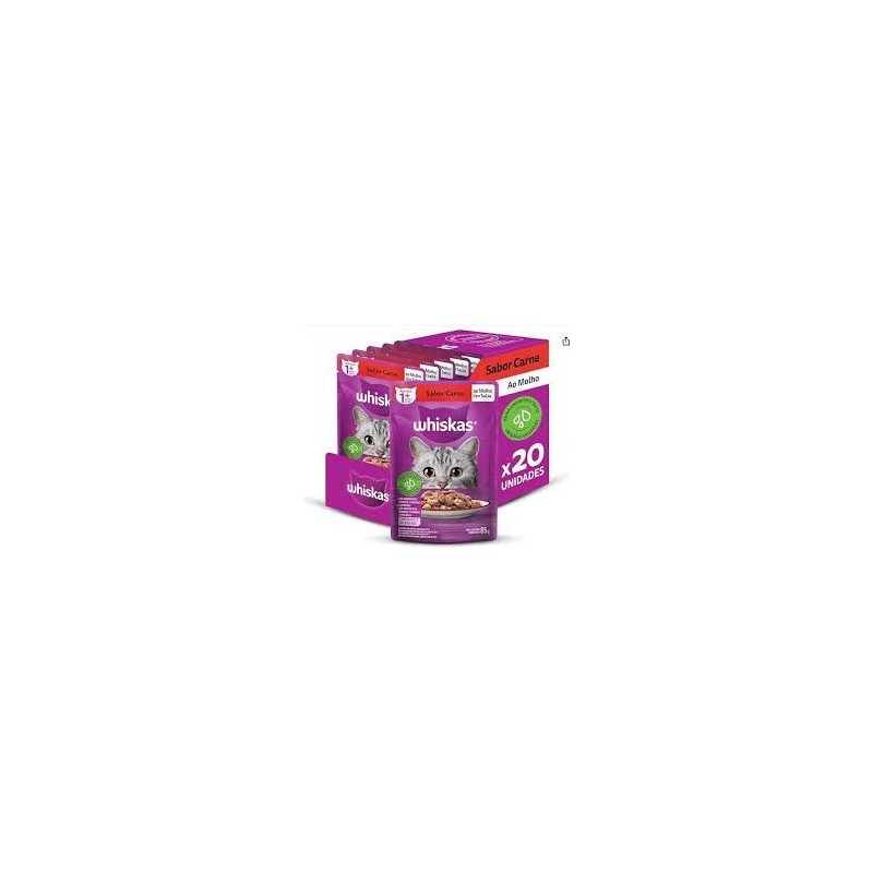 WHISKAS SACHE 85GR CARNE L20P16 CX/2