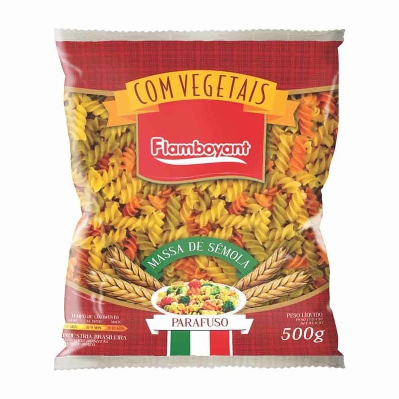 FLAMB MASSA PARAFUSO VEGETAIS 500GRFD/24